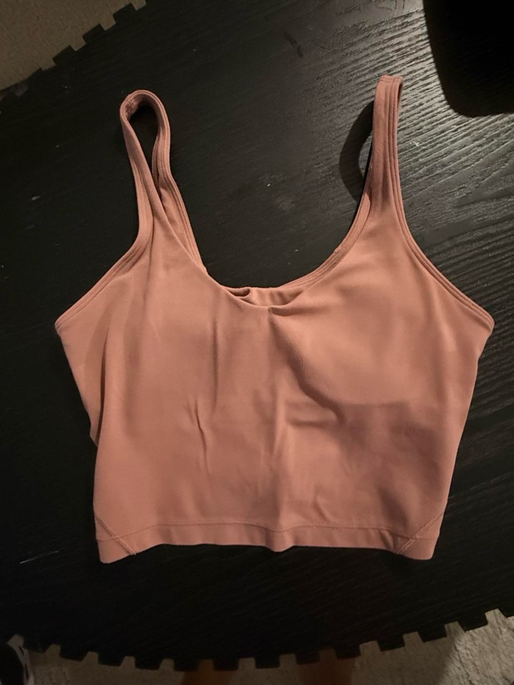 lululemon athletica Dusty Rose Cropped Scoop Tank